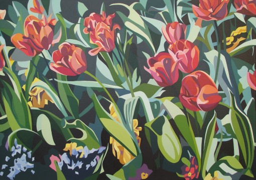 Spring – Tulips and tangled foliage